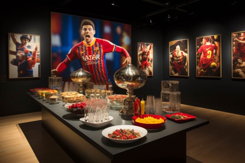 Tapaskunst på FC Barcelonas museum